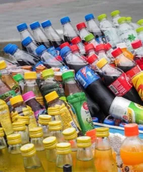 Snacks and drinks stocked in AI Smart Cabinet